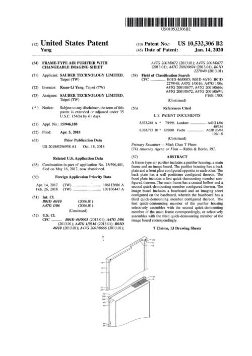 US Patent External Structure